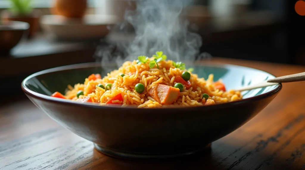 Fried rice recipe that transforms leftovers into dinner gold in just 15 minutes! Perfect for busy weeknights when time is tight but flavor can't be compromised. Learn the chef-approved shortcuts. 
