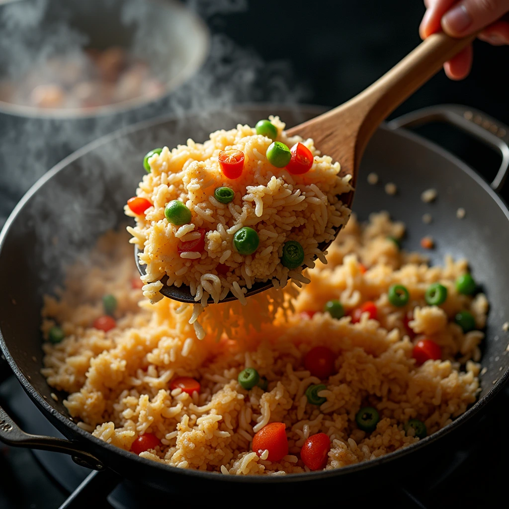 Fried rice recipe that transforms leftovers into dinner gold in just 15 minutes! Perfect for busy weeknights when time is tight but flavor can't be compromised. Learn the chef-approved shortcuts. 