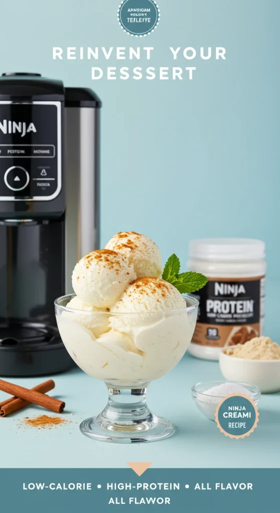 Make a delicious and healthy Ninja Creami protein ice cream with this easy recipe! Low in calories, high in protein, and perfect for a guilt-free treat.